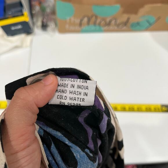 Belma 100% Cotton Sea Coral Boho True Wrap Midi Maxi Skirt Canvas Free Size OS - Picture 6 of 8